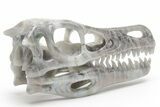Carved Labradorite Dinosaur Skull #218495-6